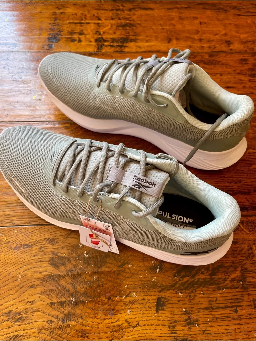 NEW  Reebok Men's Mesh Running Sneakers - Sage Green